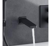 Duravit Manhattan Bec déverseur pour baignoire, saillie 189 mm, MH5240010046, Couleur: Noir Mat