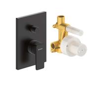 Duravit Manhattan - Mitigeur encastré 2 sorties, avec corps d’encastrement, noir mat MH4210008046