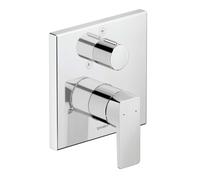 Duravit Kit de montage finition Manhattan MH4210012010 mitigeur de douche à encastrer, robinet d'arrêt et inverseur, chromé