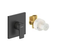 Duravit Duravit Set de montage complet Manhattan Mitigeur douche encastré, noir mat Quantité:1