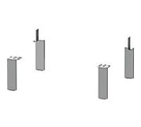 Duravit match0 UV999200000 15,2 x 4,4 x 2000 cm, aluminium mat, 4 pièces
