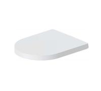 Abattant WC Duravit Me by Starck 0020093200 charnières en acier inoxydable, avec fermeture amortie, amovible, finition satinée blanc