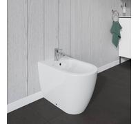 Duravit ME by Starck - Bidet à poser, avec trop-plein, trou pour robinetterie, DuraShield, blanc 228910AA00