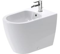Duravit ME by Starck Bidet sur pied, version back-to-wall, avec trop-plein, 1 trou pour robinetterie, saillie 600mm, 228910AC00