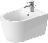 Duravit ME by Starck Bidet suspendu, avec trop-plein, 1 trou pour robinet, portée 540mm, 272415AA00, Couleur: Blanc brillant avec DuraShield