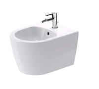Duravit ME by Starck - Bidet suspendu, avec trop-plein, trou pour robinetterie, DuraShield, blanc 229015AA00