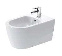Duravit ME by Starck - Bidet suspendu, avec trop-plein, trou pour robinetterie, DuraShield, blanc mat 228815AC00