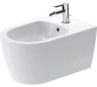 Duravit ME by Starck - Bidet suspendu, avec trop-plein, trou pour robinetterie, DuraShield, blanc 228815AA00