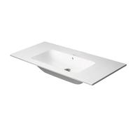 Duravit ME by Starck - Lavabo 103x49 cm, avec trop-plein, sans trou pour robinet, DuraShield, blanc mat 233610AC60
