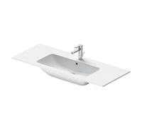 Duravit ME by Starck - Lavabo 123x49 cm, avec trop-plein, trou pour robinet, DuraShield, blanc 233612AA00