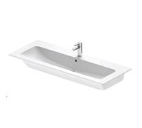 Duravit ME by Starck - Lavabo 123x49 cm, avec trop-plein, trou pour robinet, DuraShield, blanc mat 236112AC00