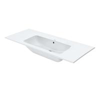 Duravit ME by Starck - Lavabo 123x49 cm, avec WonderGliss, blanc mat 23361232601