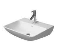 Duravit ME by Starck - Lavabo 60x46 cm, 1 trou pour robinetterie, avec WonderGliss, blanc mat 23356032001