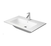Duravit ME by Starck - Lavabo 83 x 49 cm, avec trop-plein, trou de robinetterie, DuraShield, blanc 233683AA00