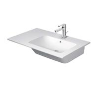 Duravit ME by Starck - Lavabo 83x49 cm, avec trop-plein, trou pour robinet, espace de rangement à gauche, DuraShield, blanc 234683AA00