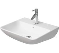 Duravit ME by Starck - Lavabo 55x44 cm, avec trop-plein, trou pour robinet, DuraShield, blanc mat 233555AC00