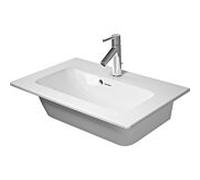Duravit ME by Starck Meuble pour lavabo compact 2342630000 blanc, 63x40cm, avec trou pour robinetterie, avec trop-plein