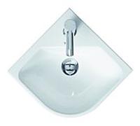 Duravit ME by Starck lavabo d'angle 07224300001 43 x 38 cm, blanc, mirroir, avec trou pour le robinet