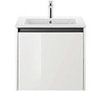Duravit Me by Starck lavabo pour meuble 2336633200 63 x 49 cm, blanc mat, avec trou pour robinetterie, trop-plein, banc pour robinetterie