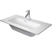 Duravit ME by Starck - Lavabo 83x40 cm, avec trop-plein, trou pour robinet, DuraShield, blanc mat 234283AC00
