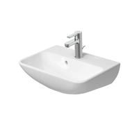 Lave-mains Duravit ME by Starck, avec trop-plein, 1 perçage pour robinet, 450 x 320 mm, 071945AC10, Couleur: Blanc satiné avec DuraShield