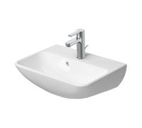 Duravit ME by Starck - Lave-mains 45 x 32 cm, avec trop-plein, trou de robinetterie, DuraShield, blanc mat 071945AC10