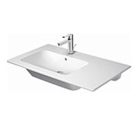 Duravit Me by Starck meuble lavabo 2345830060 83x49cm, vasque à gauche, avec trop-plein, sans trou pour robinetterie, blanc