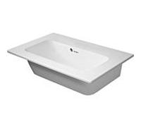 Duravit Me by Starck meuble vasque compact 23426332601 63 x 40 cm, blanc mat, WonderGliss, sans trou pour robinetterie, avec trop-plein, avec plage de robinetterie