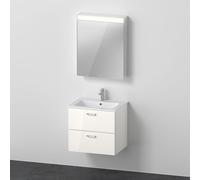 Duravit ME by Starck Vasque avec meuble XBase et armoire de toilette, XB0075L4545,