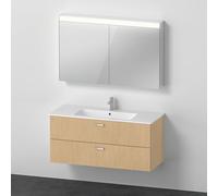 Duravit ME by Starck Vasque avec meuble XBase et armoire de toilette, XB0078030300000,