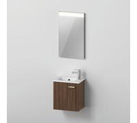 Duravit ME by Starck Vasque avec meuble XBase et miroir, XB0065L21210000,