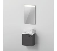 Duravit ME by Starck Vasque avec meuble XBase et miroir, XB0065L4949,
