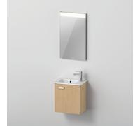 Duravit ME by Starck Vasque avec meuble XBase et miroir, XB0065R30300000,