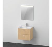 Duravit ME by Starck Vasque avec meuble XBase et miroir, XB0070030300000,