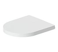 Duravit Me by Starck WC - Siège 0020193200 avec mécanisme de fermeture en douceur, amovible, finition satinée blanc , charnières en acier inoxydable