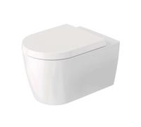 Duravit ME by Starck - WC suspendu avec abattant SoftClose, Rimless, DuraFlush, DuraShield, blanc mat 490709ACA1