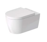 Duravit ME by Starck - WC suspendu avec abattant SoftClose, Rimless, HygieneFlush, DuraShield, blanc 457909AAA1