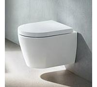 Duravit Me by Starck Cuvette suspendue - 37x48cm - raccourcie - sans rebord de rinçage - à fond profond - blanc brillant 2530090000