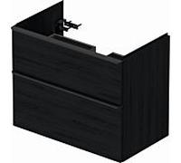 Duravit Meuble D-Neo DE435501616 de 78,4 x 45,2 cm, chêne noir, montés au mur, 2000 tiroir, 2000 gigogne