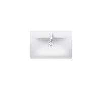 Duravit Meuble lave-mains Viu 234473, 730 mm, avec trop-plein, avec table de robinetterie, 1 trou de robinet, 23447300001, Couleur: Blanc avec Wondergliss