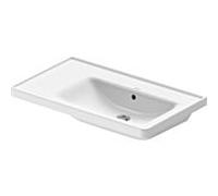 Duravit meuble match0 D-Neo 2370800060 80 x 48 cm, sans trou pour robinetterie, asymétrique, vasque à droite, avec trop-plein, avec trou pour robinetterie banc