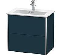 Duravit Meuble sous Duravit XSquare XS416509898 61x56x38,8cm, 2 tiroirs, bleu nuit satiné mat