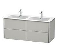 Duravit Meuble sous Duravit XSquare XS417500707 128x56x47,8cm, 4 tiroirs, gris béton mat