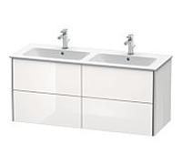 Duravit Meuble sous Duravit XSquare XS417502222 128x56x47,8cm, 4 tiroirs, blanc très brillant