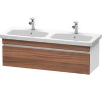 Duravit Meuble sous-lavabo DuraStyle mural 6398, 1 tiroir, 1230mm, DS639807918, Couleur: Décor Naturel Noyer / Décor Blanc Mat