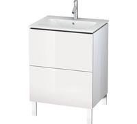Duravit meuble sous-lavabo L-CUBE 620 x 481 x 704 mm cappuccino haute brillance