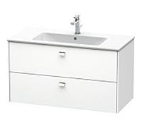 Duravit meuble sous-vasque Brioso BR410301018 1020x553 mm Weiß Matt , 2 coulissants, poignée chromée