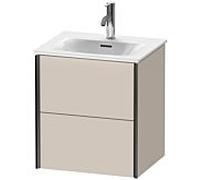 Duravit Meuble sous-vasque XViu XV41310B291 51x42x55.7cm, 2 tiroirs, noir mat, taupe mat