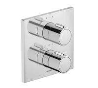 Duravit - Mitigeur thermostatique encastré, 2 sorties, avec corps d’encastrement, chrome TH4200007010