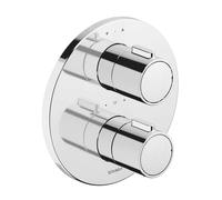 Duravit - Mitigeur thermostatique encastré, 2 sorties, avec corps d’encastrement, chrome TH4200008010